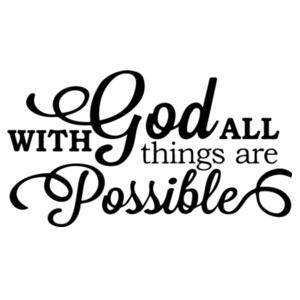 With God All Things Are Possible Design